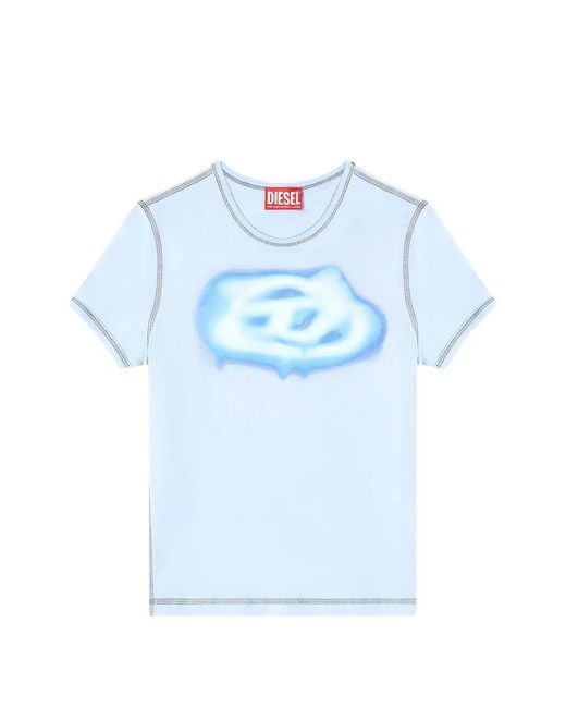 DIESEL Blue 'T-Uncuties-Long-S3' T-Shirt