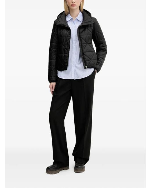 HUGO Black Elastic-Waist Trousers