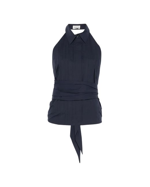 P.A.R.O.S.H. Blue Pleated Top