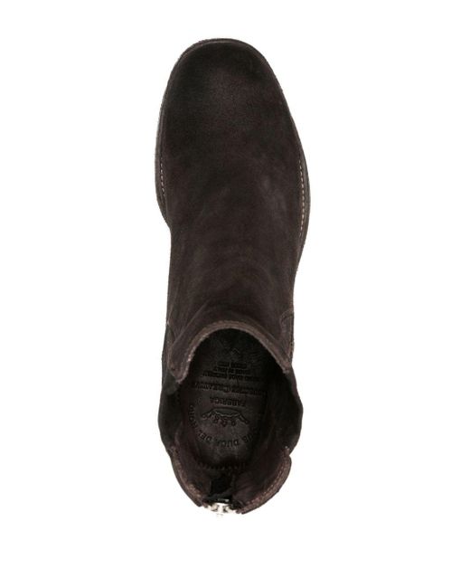 Officine Creative Black Arbus 021 Suede Chelsea Boots for men
