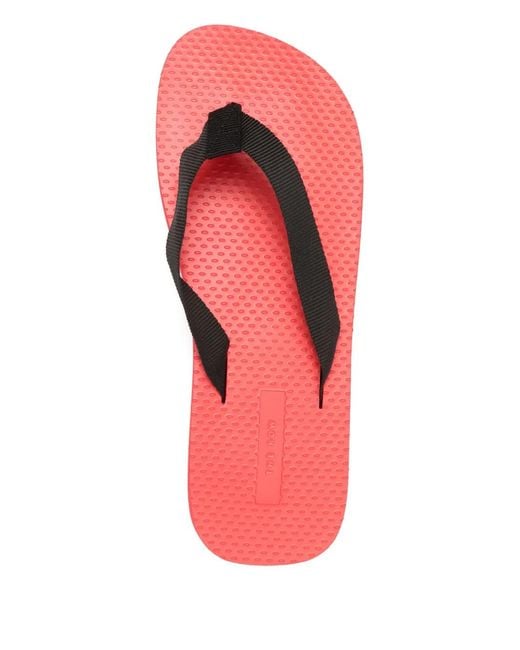 The Row Red Thong-Strap Flip-Flops
