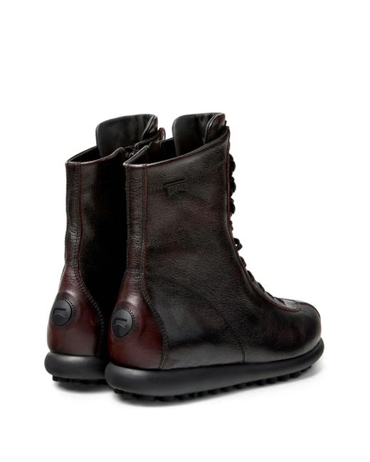 Camper Black Ariel Lace-Up Leather Boots