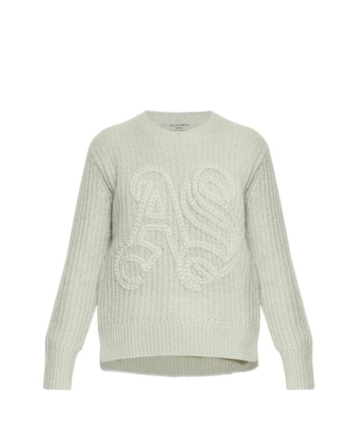 AllSaints White Chain Crew-Neck Sweater