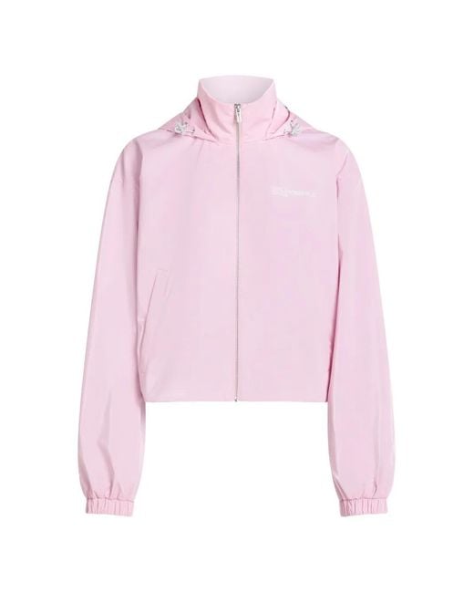 Karl Lagerfeld Pink Hooded Jacket