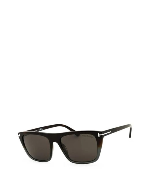 Tom Ford Black Rectangle-Frame Sunglasses for men