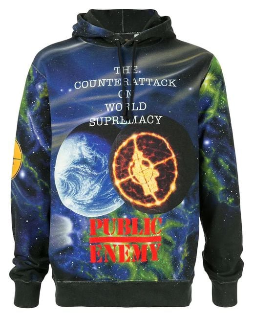 Supreme Blue Udc Public Enemy Hoodie for men