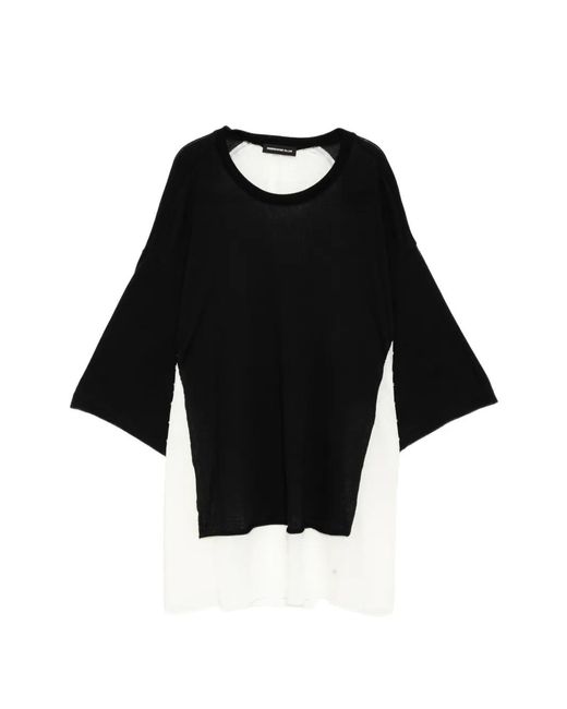 Undercover Black Layered-Design Short-Sleeve T-Shirt