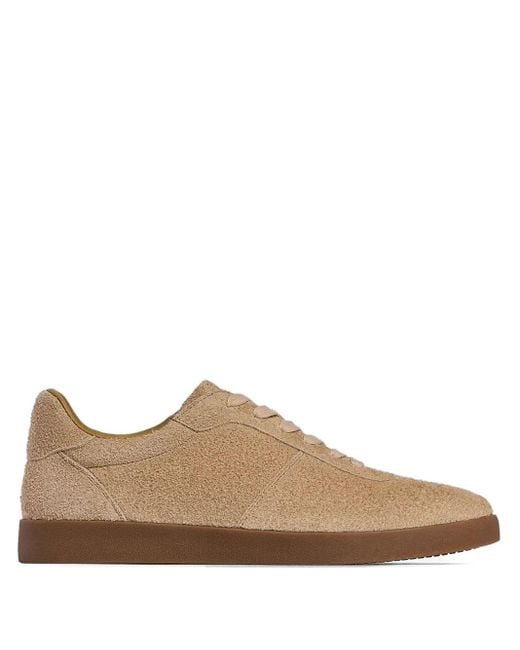 12 STOREEZ Brown Suede Lace-Up Sneakers