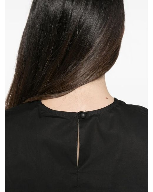 MOUTAKI Black Sleeveless Blouse