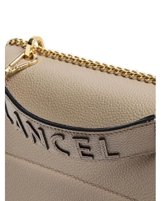 Lancel Gray Ninon Leather Shoulder Bag