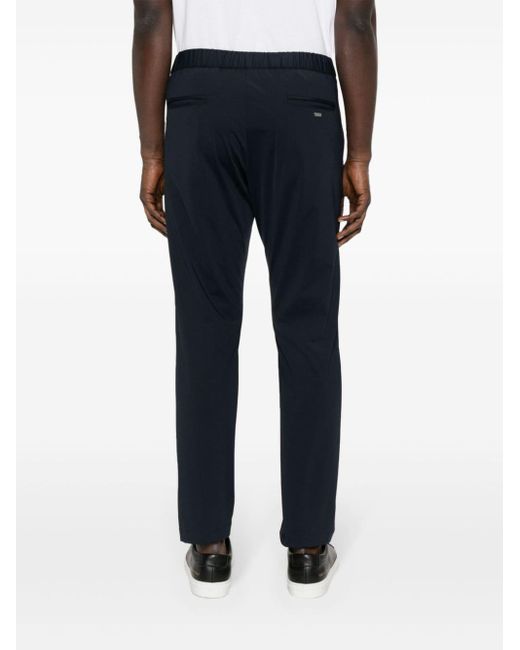Pantalon droit à détails de plis Herno pour homme en coloris Blue