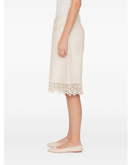 Sea Natural Stasia Lace-Trim Shorts
