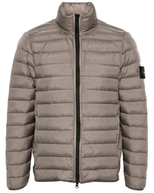 メンズ Stone Island Loom Chambers パデッドジャケット Brown