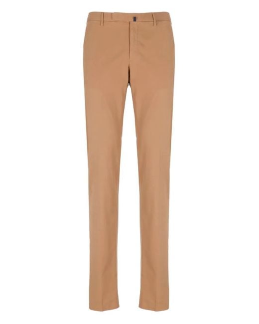 Incotex Natural Welt-Pocket Cotton Trousers for men