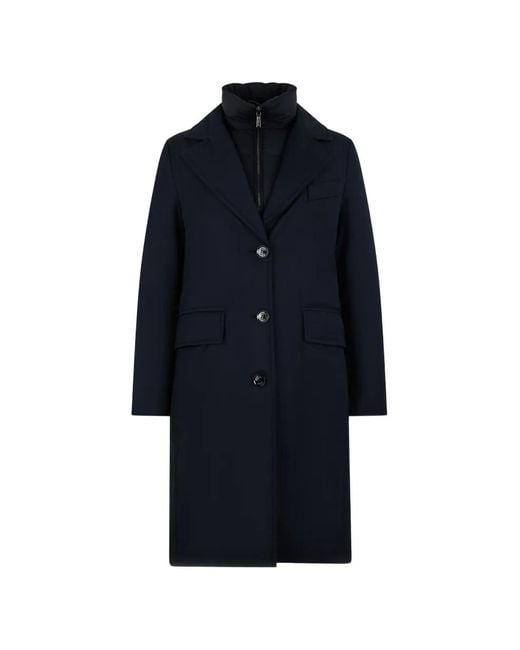 Moorer Blue Buttoned Coat