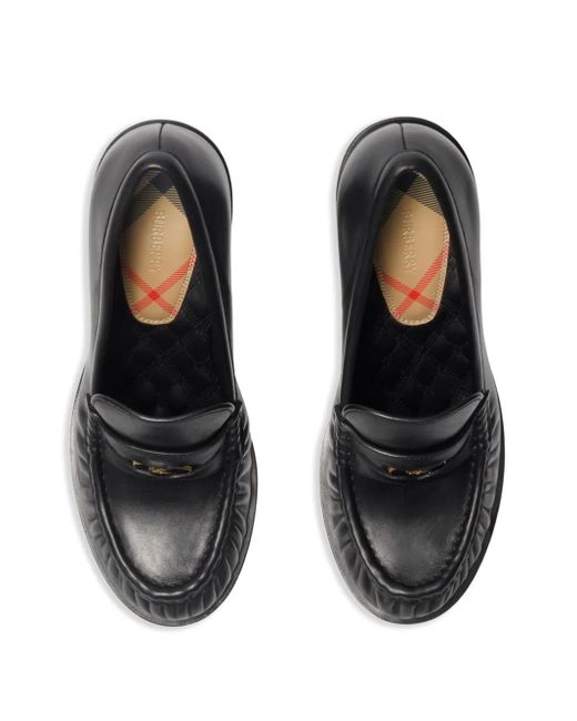 Burberry Black 85Mm Cadet Loafers