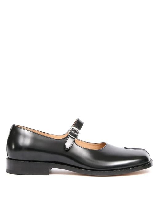 Maison Margiela Black Taby Mary-Jane Leather Loafers for men