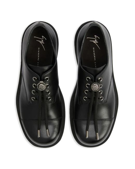 Giuseppe Zanotti Black Lapley Derby Shoes