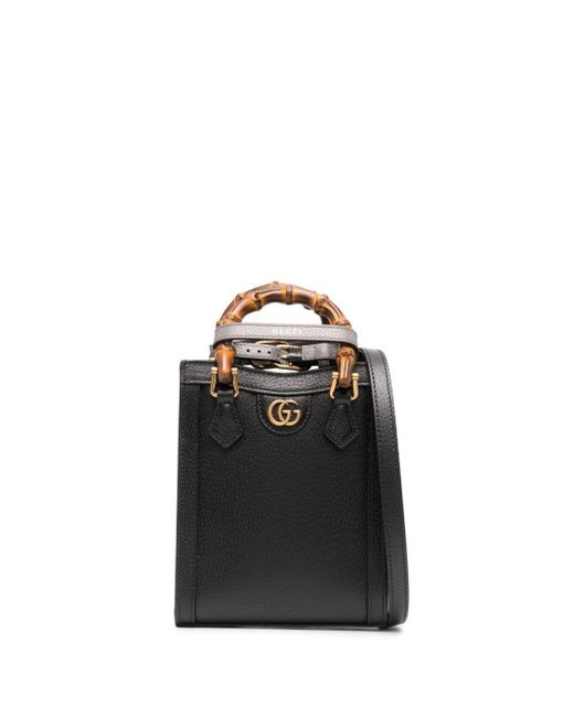 Gucci Black Mini Diana Tote Bag