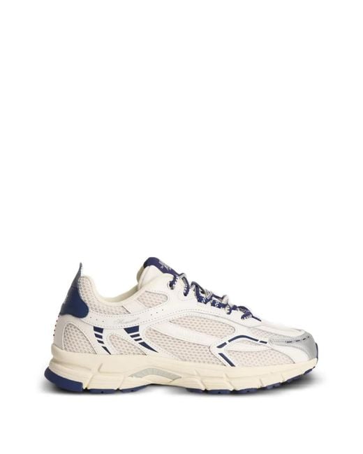 The Mercer Brand White The Re-Run Panelled Sneakers for men