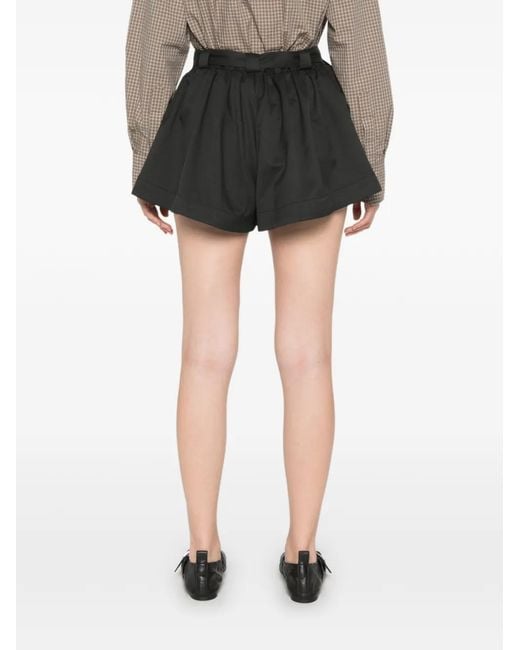 Sea Black Short Angelina À Taille Ceinturée