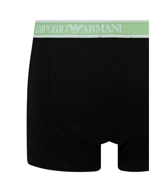 ARMANI EXCHANGE Black Logo-Waistband Boxers (Set Of Three) for men