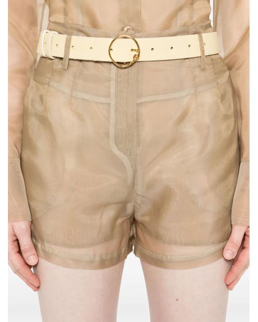 Frankie Shop Natural Lise Shorts