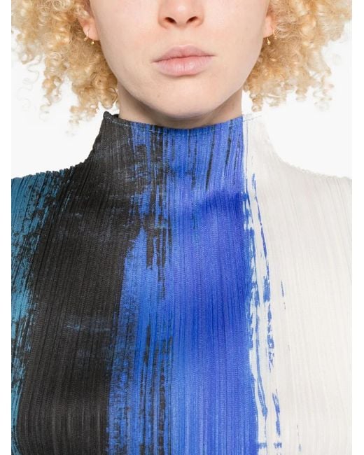 Canotta Con Stampa di Issey Miyake in Blue
