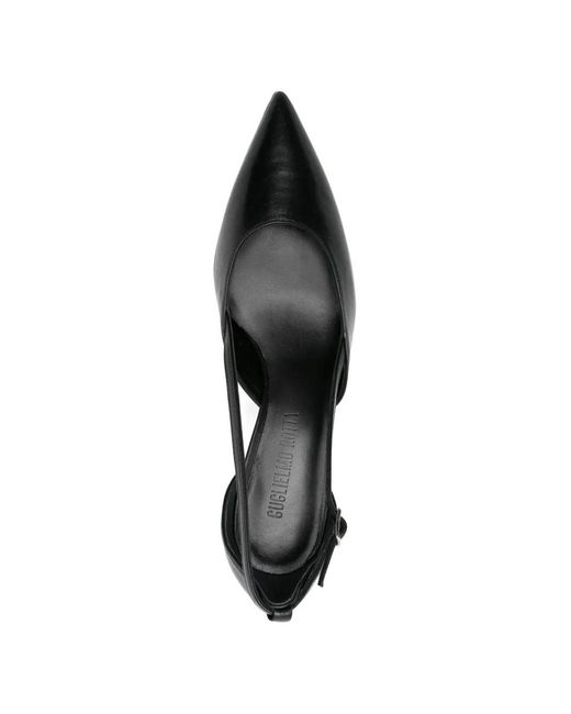 Guglielmo Rotta Black Armonie Pointed Leather Pumps