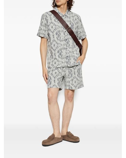 Samsøe & Samsøe Multicolor Sajabari Jacquard-Patterned Shorts for men