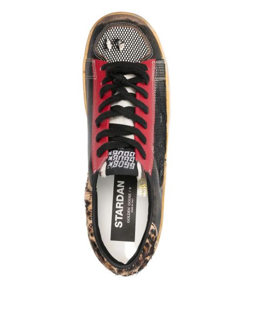 Golden Goose Deluxe Brand Black Panelled Sneakers for men