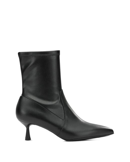 Sergio Levantesi Black Celine Pointed-Toe Heeled Ankle Boots