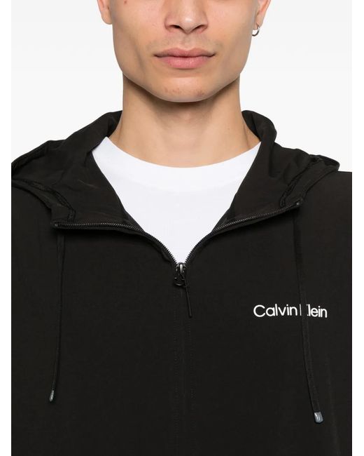 Calvin Klein Black Hooded Jacket for men