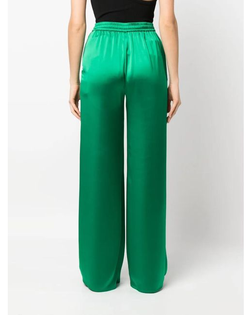 Herno Green Drawstring-Waist Straight-Leg Trousers