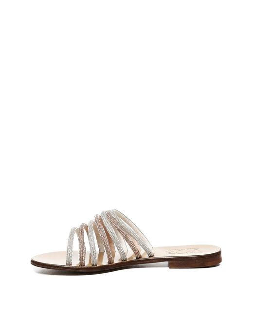 V73 White Fredy Strappy Sandals