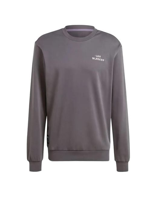 Adidas Gray Crew-Neck Sweatshirt for men