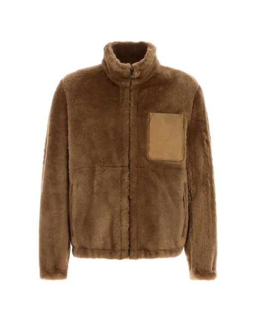 Salvatore Santoro Brown Reversible Shearling Jacket for men