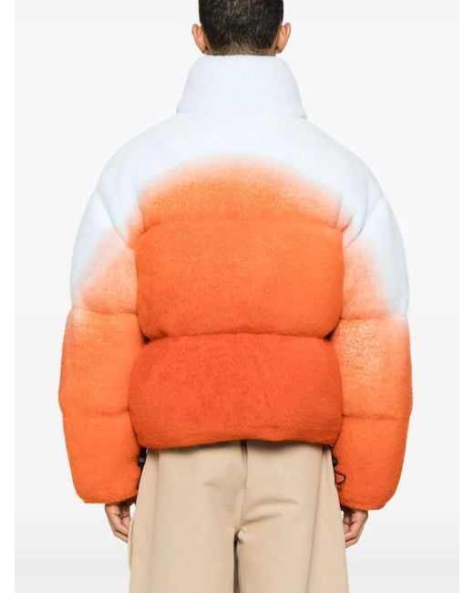 Bonsai Orange Oversize Puffer Jacket for men
