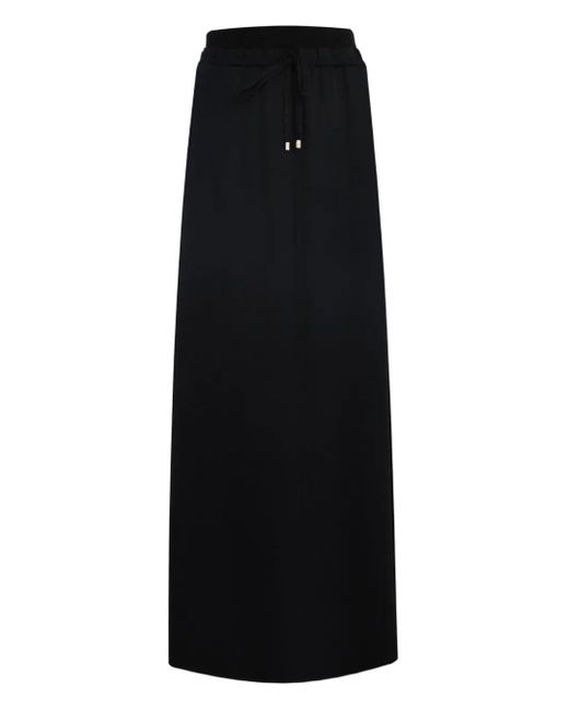 Lorena Antoniazzi Black Faltenrock mit elastischem Bund
