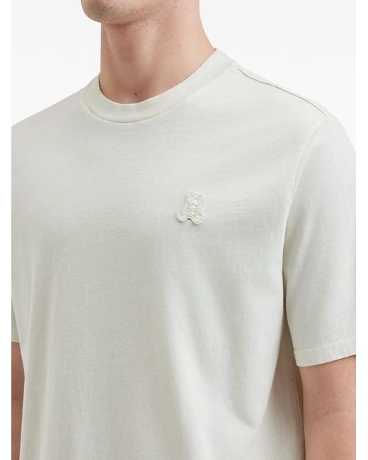 Izzue White Applique T-Shirt for men