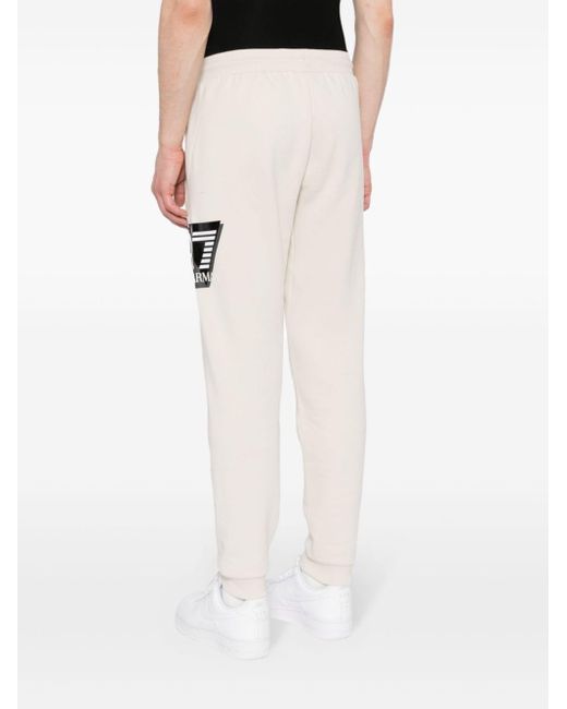 Pantalon de jogging à logo imprimé EA7 pour homme en coloris White