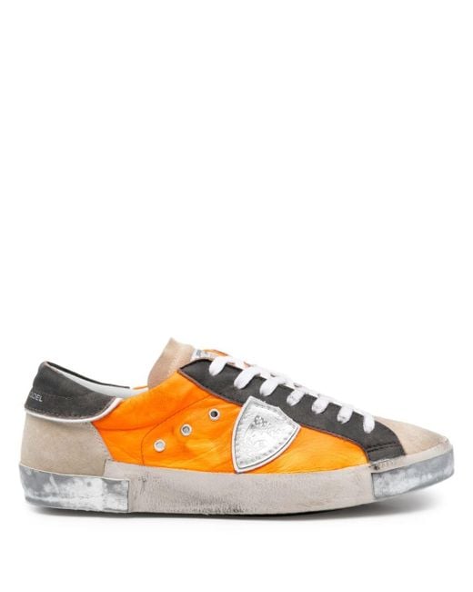 Philippe Model Prsx Sneakers Met Gerafeld Effect in het Orange voor heren