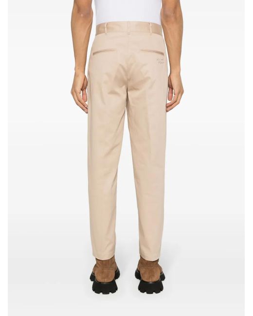 Maison Kitsuné Natural Cotton Gabardine Chino Pants for men