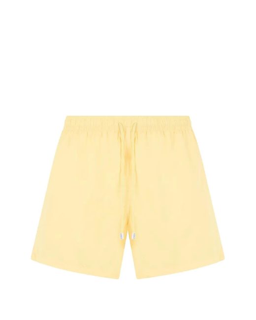 Fedeli Yellow Drawstring Elasticated Swim Shorts for men