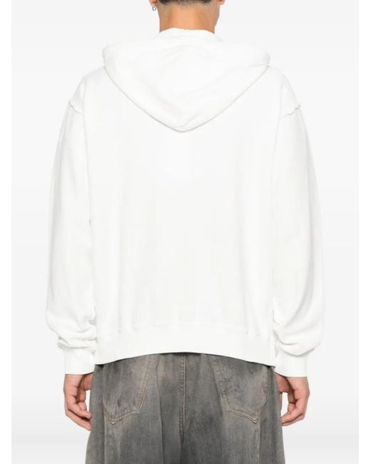 メンズ MM6 by Maison Martin Margiela ジップアップ パーカー White