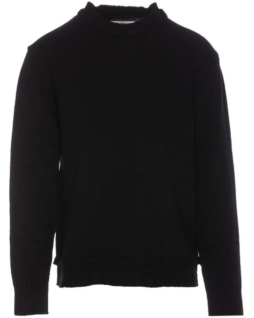 Jersey con parche en los codos Maison Margiela de hombre de color Black