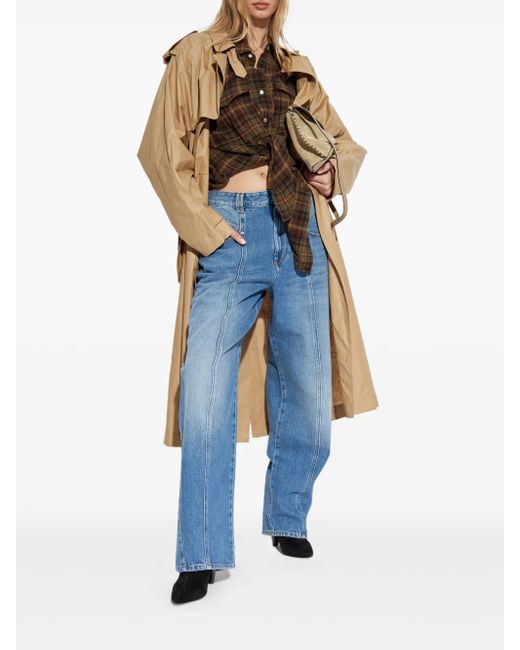 Isabel Marant Natural Freanne Camel Trench Coat