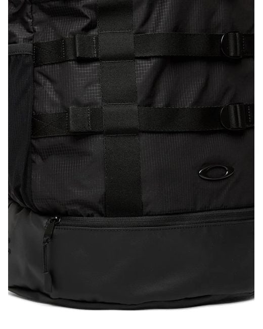 Oakley Black Buckle-Strap Backpack