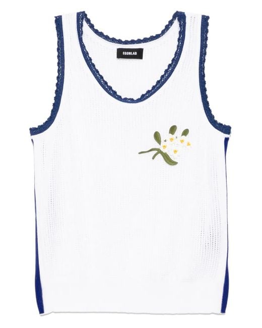 Top de punto Egonlab de hombre de color Blue