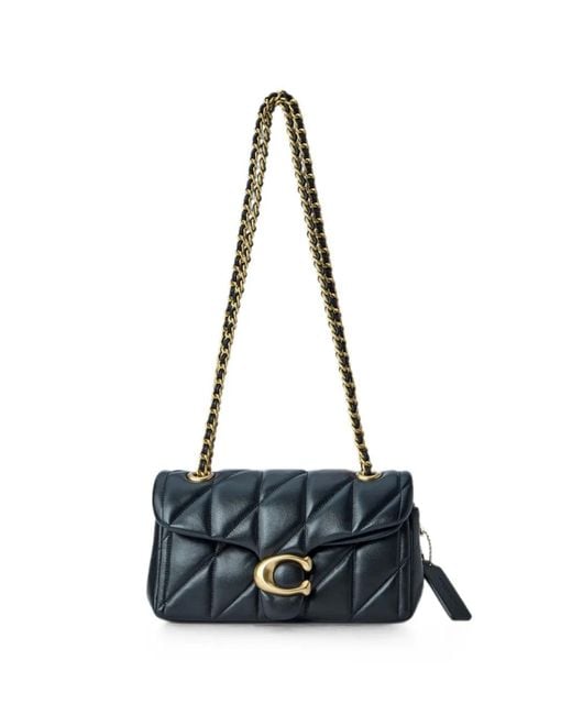 COACH White Quilted Leather Shoulder Bag